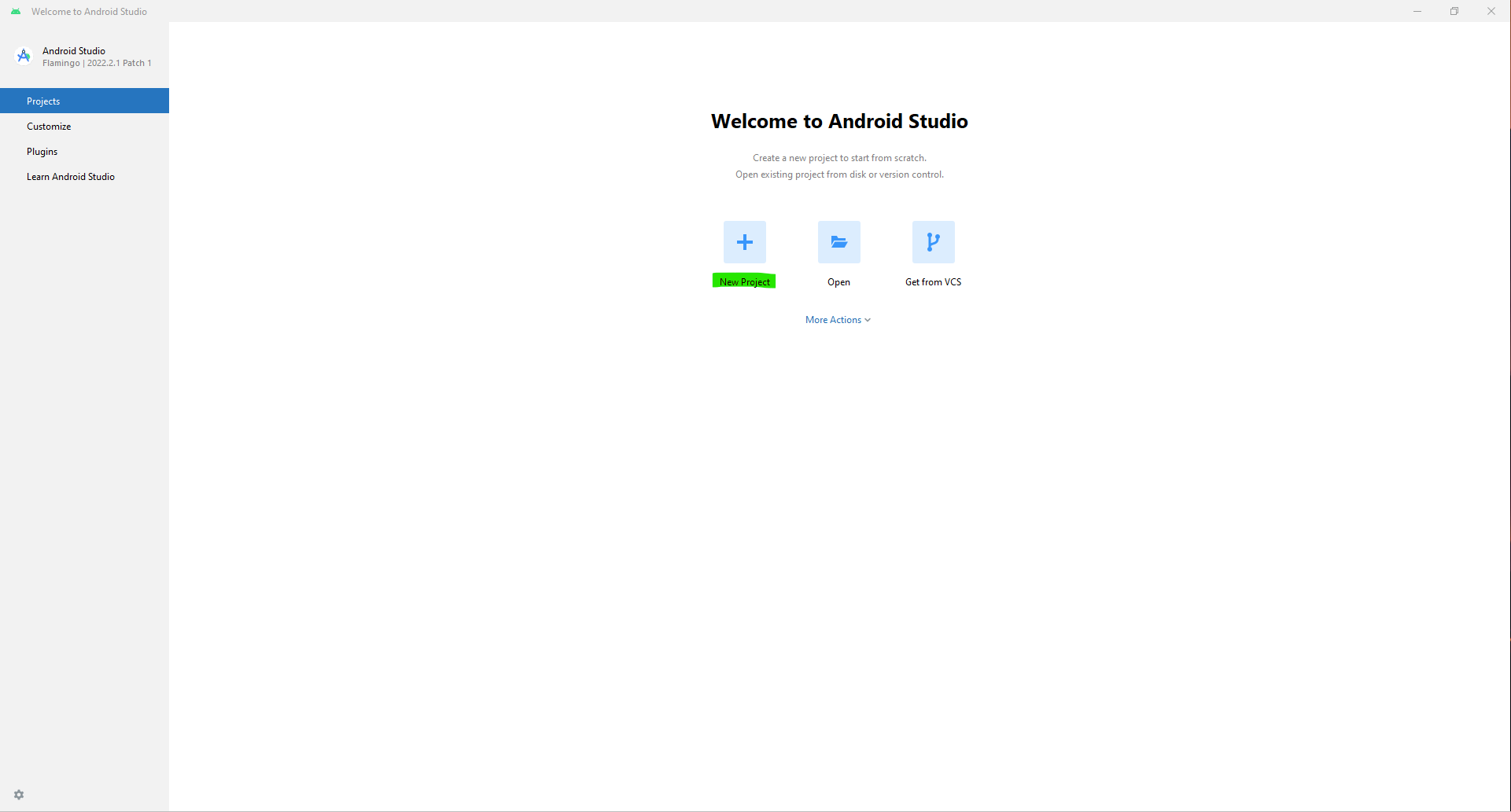 Android Studio 設定 - 新建專案